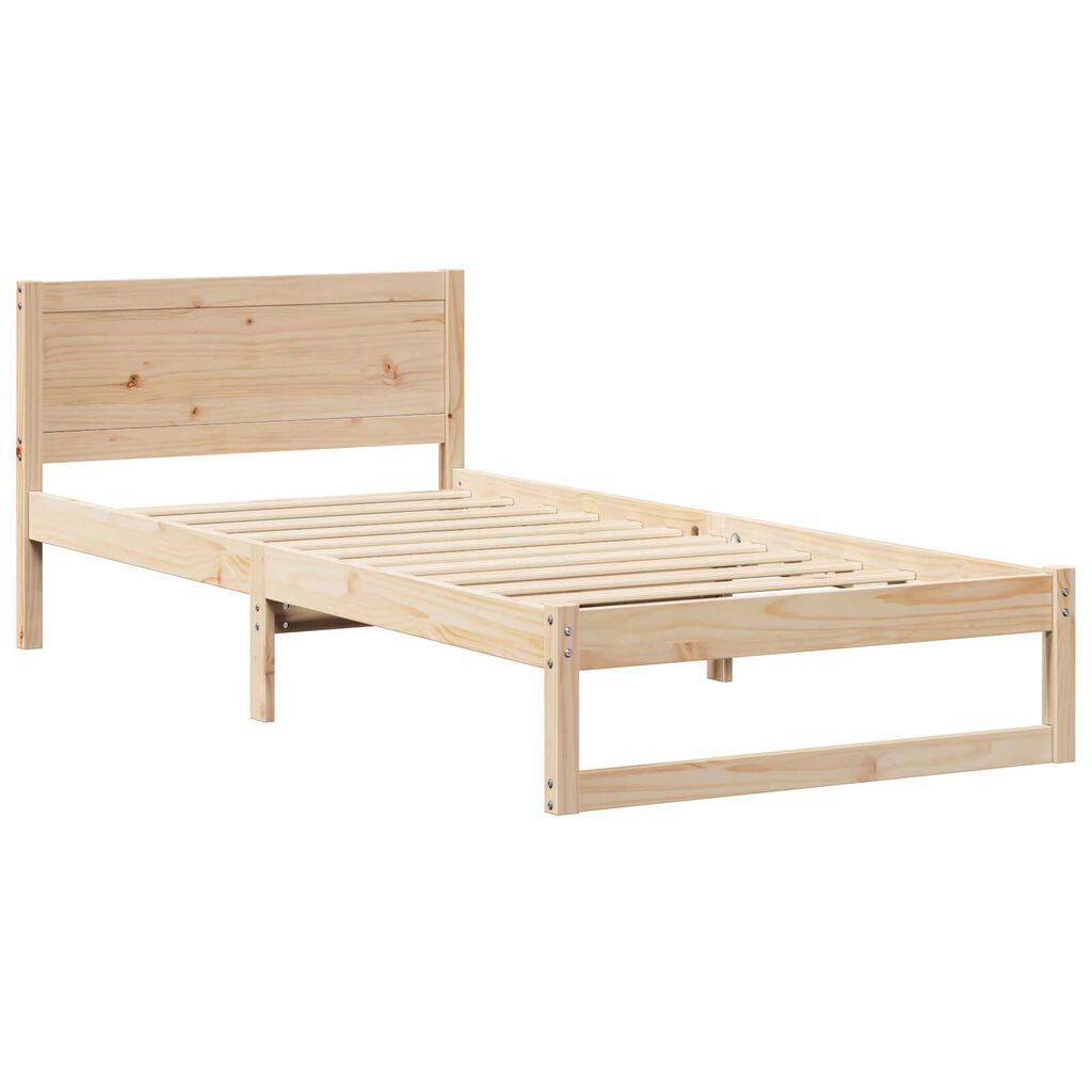 vidaXL Κρεβάτι Φυσικό Μασίφ Ξύλο Πεύκου 90 x 190 cm Μετατρέψιμο