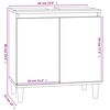 vidaXL Ντουλάπι Νιπτήρα Καπνιστή Δρυς 58x33x60 εκ. Επεξεργ. Ξύλο