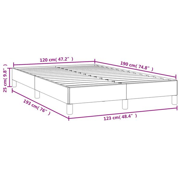 vidaXL Πλαίσιο Κρεβατιού χωρίς στρώμα Ροζ 120x190 εκ. Βελούδινο