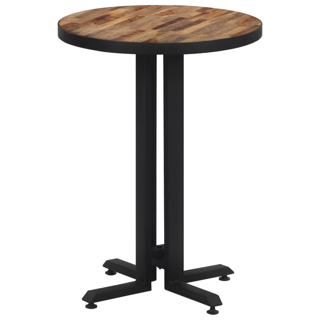 vidaXL Τραπέζι Bistro Στρογγυλό Ø55x76εκ. Μασίφ Ανακυκλωμένο Ξύλο Teak