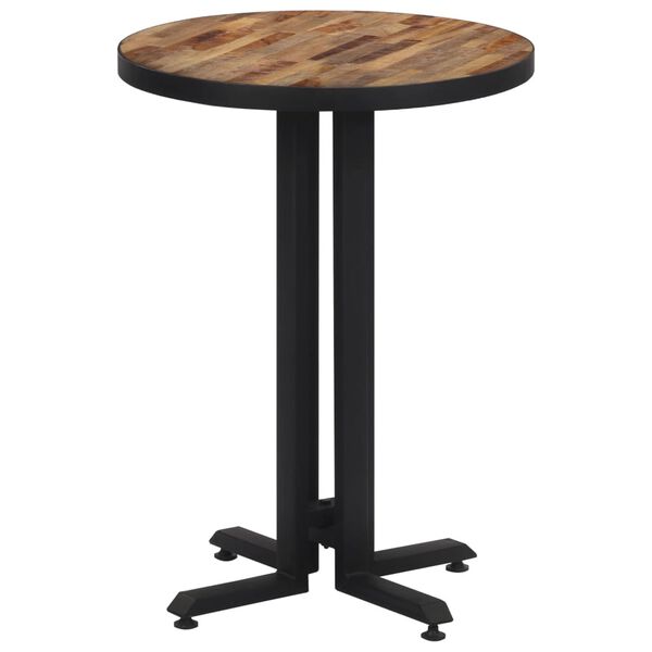 vidaXL Τραπέζι Bistro Στρογγυλό Ø55x76εκ. Μασίφ Ανακυκλωμένο Ξύλο Teak