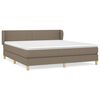 vidaXL &Kappa;&rho;&epsilon;&beta;ά&tau;&iota; Boxspring &mu;&epsilon; &Sigma;&tau;&rho;ώ&mu;&alpha; Taupe 160x200 &epsilon;&kappa;. &Upsilon;&phi;&alpha;&sigma;&mu;ά&tau;&iota;&nu;&omicron;