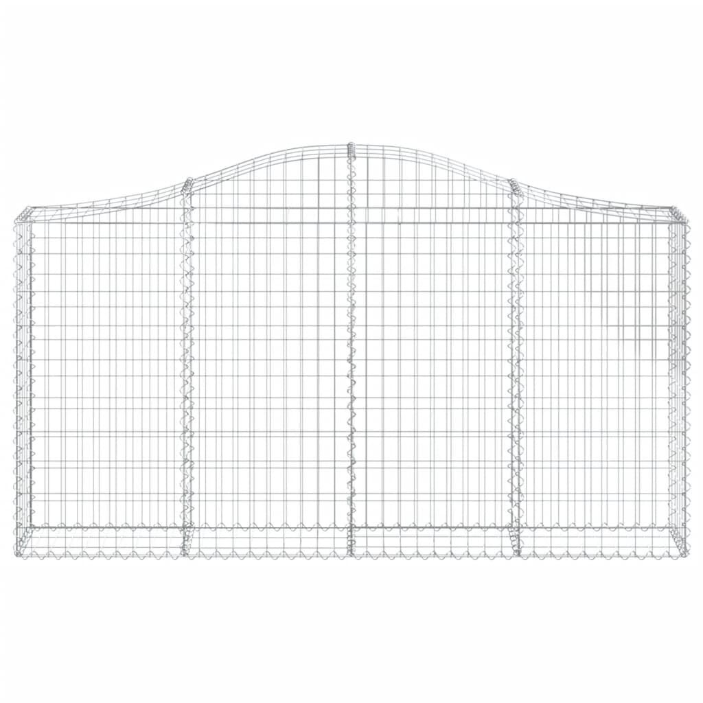 vidaXL Συρματοκιβώτια Τοξωτά 13 τεμ. 200x30x100/120 εκ. Γαλβαν. Ατσάλι