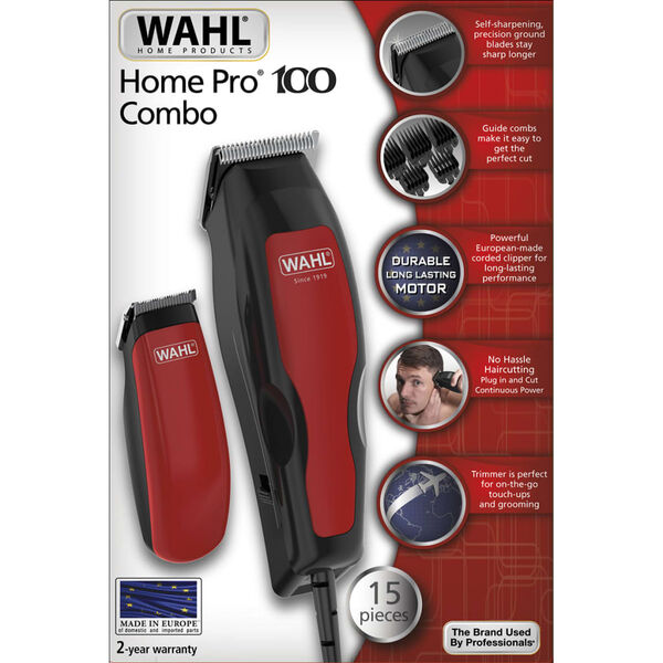 Wahl Κουρευτική Μηχανή και Trimmer Home Pro 100 Combo 15 Τεμαχίων