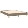 vidaXL &Kappa;&rho;&epsilon;&beta;ά&tau;&iota; Boxspring &mu;&epsilon; &Sigma;&tau;&rho;ώ&mu;&alpha; & LED Taupe 140x190 &epsilon;&kappa;. &Upsilon;&phi;&alpha;&sigma;&mu;ά&tau;&iota;&nu;&omicron;