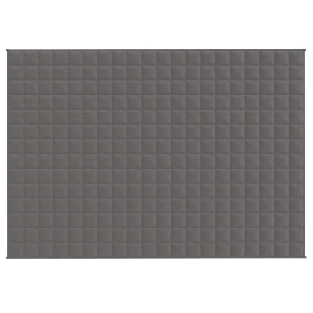 vidaXL Κουβέρτα Βαρύτητας Γκρι 137 x 200 εκ. 10 κ. Υφασμάτινη