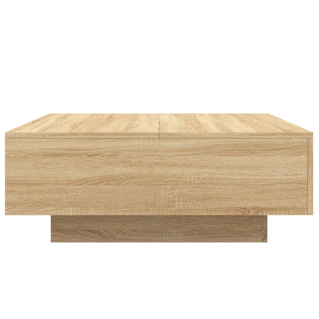 vidaXL Τραπεζάκι Σαλονιού Sonoma Δρυς 80 x 80 x 31 εκ. από Επεξ. Ξύλο