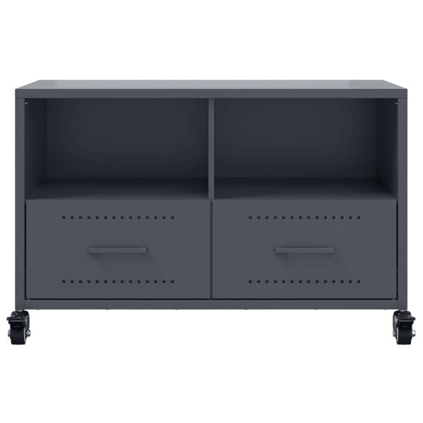 vidaXL Έπιπλο Τηλεόρασης Μαύρο 68x39x43,5 εκ. Χάλυβας