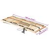 vidaXL Βάση κρεβατιού με λάμες Καφέ 70 x 190 cm Στερεό Ξύλο Μηλιάς