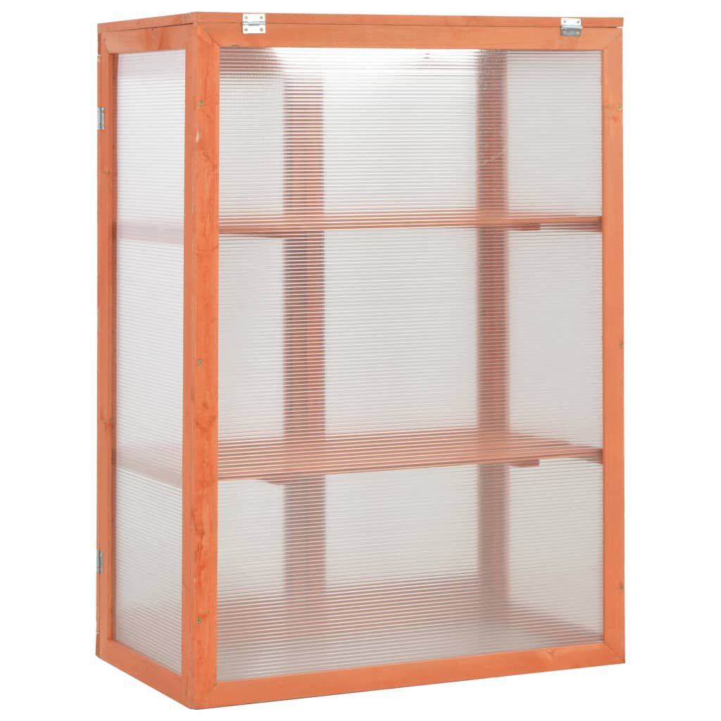vidaXL Θερμοκήπιο 75 x 47 x 109 εκ. Ξύλινο