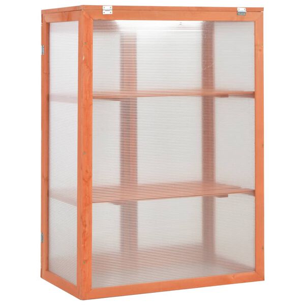 vidaXL Θερμοκήπιο 75 x 47 x 109 εκ. Ξύλινο