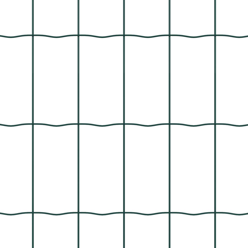 vidaXL Euro Fence με 13 Πόλους 0.4x25 μ Γαλβανισμένος Χάλυβας Πράσινος