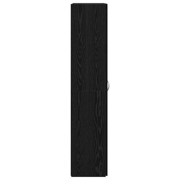 vidaXL Γραφείο Ντουλάπι με ράφι 2 pcs Μαύρη δρυς 60 x 32 x 153