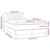 vidaXL &Kappa;&rho;&epsilon;&beta;ά&tau;&iota; Boxspring &mu;&epsilon; &Sigma;&tau;&rho;ώ&mu;&alpha; &Mu;&alpha;ύ&rho;&omicron; 120x200 &epsilon;&kappa;. &Upsilon;&phi;&alpha;&sigma;&mu;ά&tau;&iota;&nu;&omicron;
