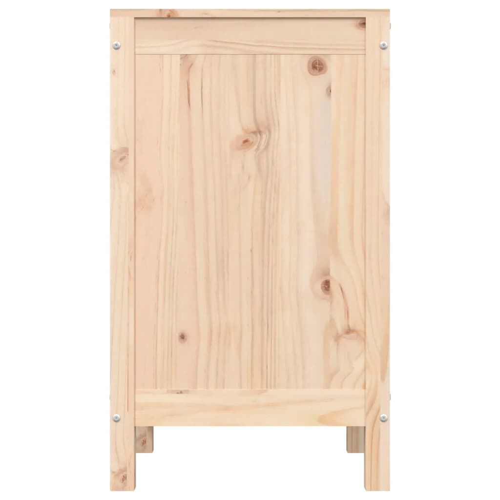vidaXL Καλάθι Απλύτων 44 x 44 x 76 εκ. από Μασίφ Ξύλο Πεύκου