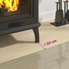vidaXL Πλάκα Τζακιού Ορθογώνια 100 x 60 εκ. Γυάλινη