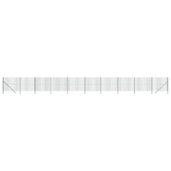 vidaXL Συρματόπλεγμα Περίφραξης Πράσινο 1,6x25 μ. Γαλβανισμένο Ατσάλι