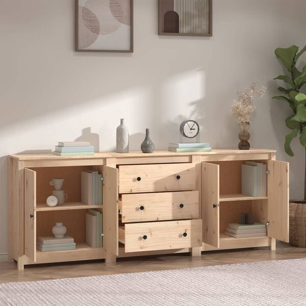 vidaXL Συρταριέρα 210x35x80 εκ. από Μασίφ Ξύλο Πεύκου