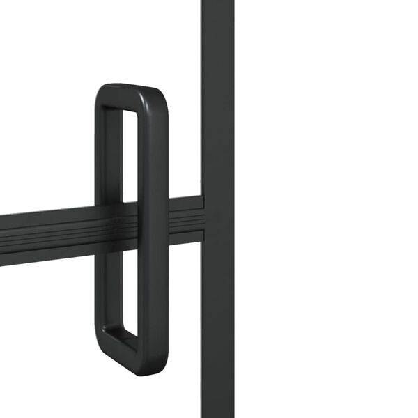 vidaXL Καμπίνα Μπανιέρας Πτυσσόμενη Μαύρη 80 x 140 εκ. από ESG