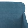 vidaXL Πολυθρόνα Μπλε 63 x 76x 80 εκ. Βελούδινη