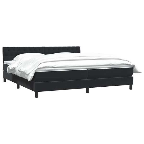 vidaXL &Kappa;&rho;&epsilon;&beta;ά&tau;&iota; Boxspring &mu;&epsilon; &Sigma;&tau;&rho;ώ&mu;&alpha; &Mu;&alpha;ύ&rho;&omicron; 180x210 &epsilon;&kappa;. &Beta;&epsilon;&lambda;&omicron;ύ&delta;&iota;&nu;&omicron;