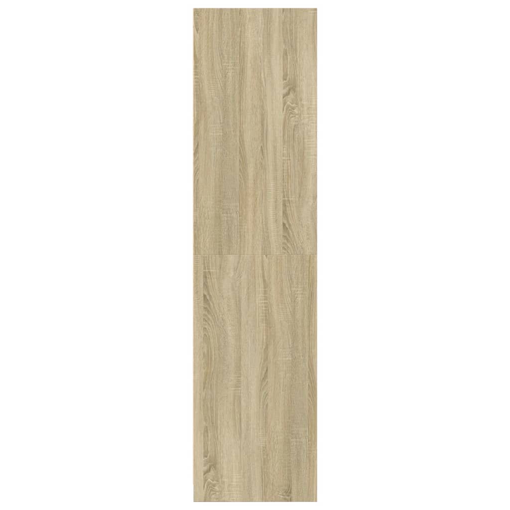 vidaXL Ντουλάπα Χρώμα Sonoma Δρυς 80x50x200 εκ. από Επεξ. Ξύλο