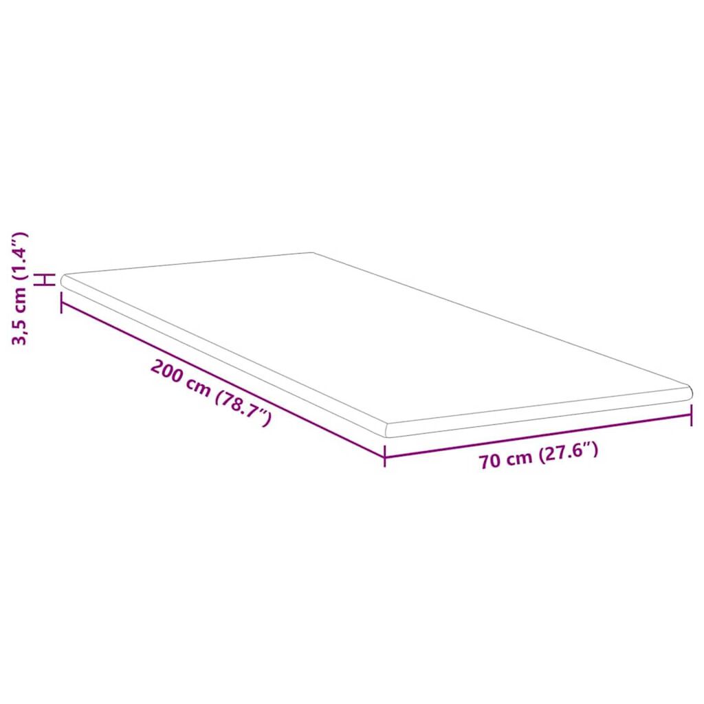 vidaXL Στρώματα Λευκό 70 x 200 cm 100% ύφασμα πολυεστέρα με τζακάρ