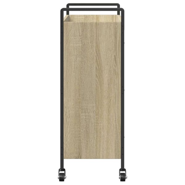 vidaXL Τρόλεϊ Κουζίνας Sonoma Δρυς 70x30x82 εκ. από Επεξεργασμένο Ξύλο