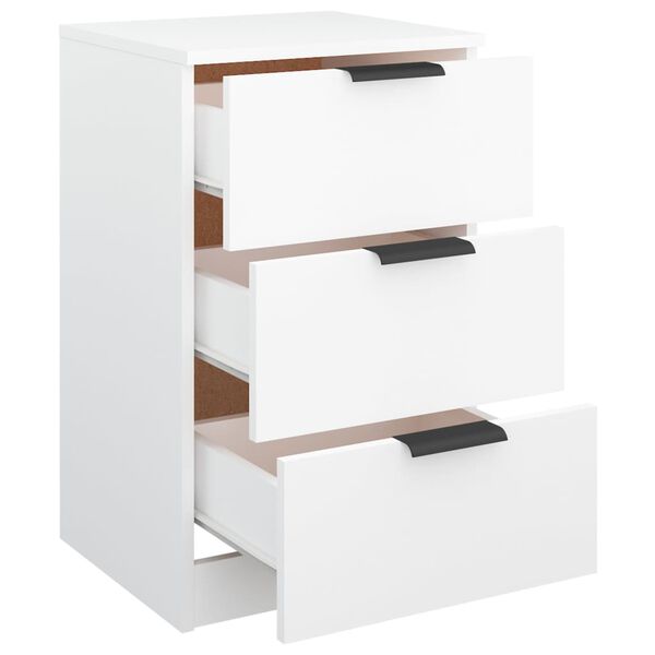 vidaXL Κομοδίνο Λευκό 40 x 36 x 65 εκ.