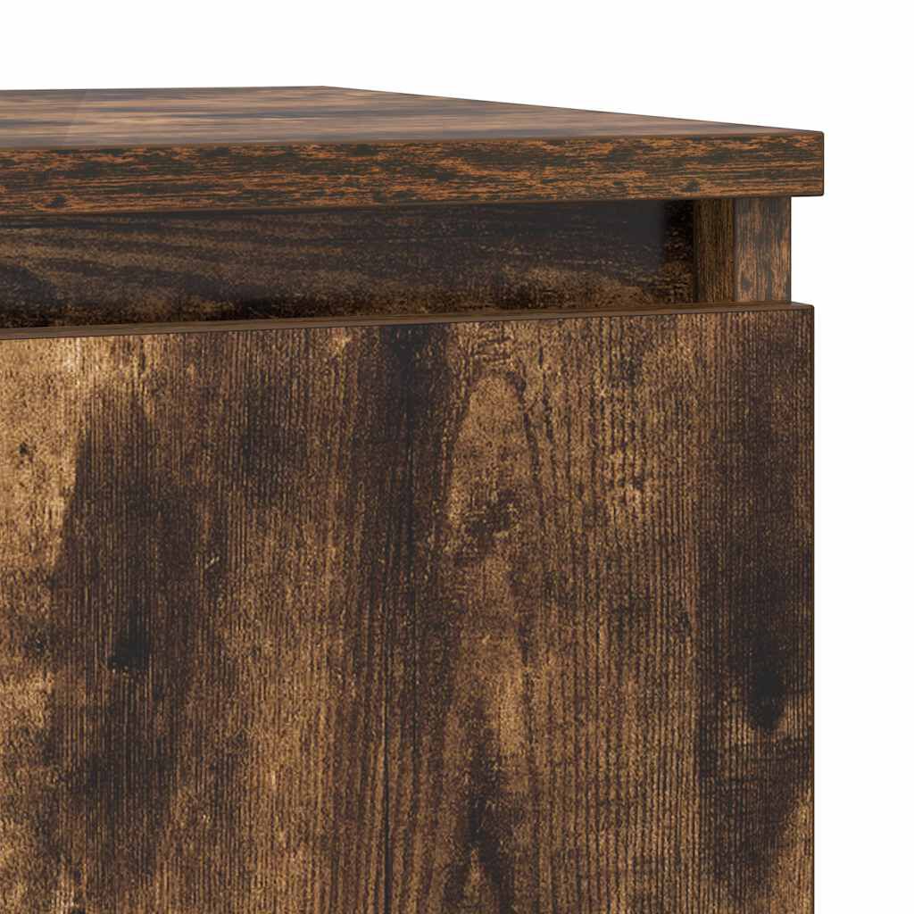 vidaXL Συρταριέρα με Συρτάρια Καπνιστή Δρυς 71x35x84 εκ. Επεξ. Ξύλο