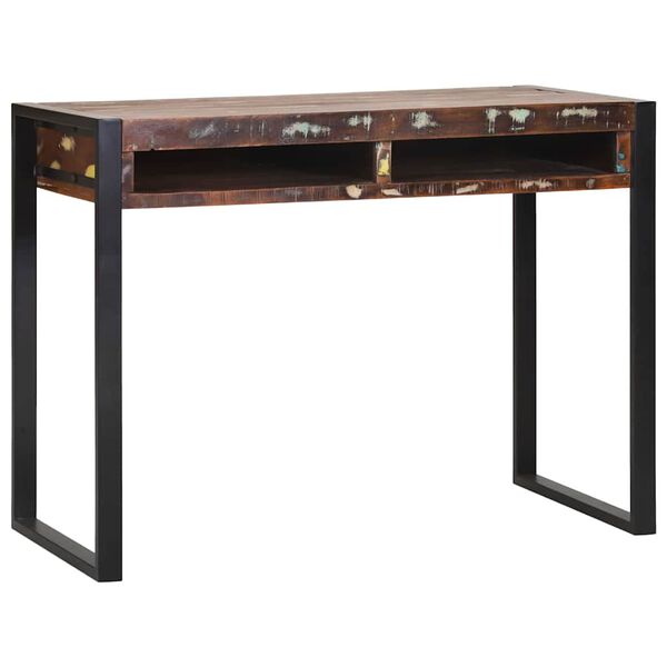 vidaXL Γραφείο Πολύχρωμο 100 x 50 x 75 cm Μασίφ ανακυκλωμένο ξύλο