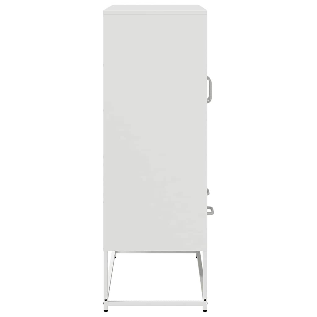 vidaXL Ντουλάπι Λευκό 68x39x111,5 εκ. από Χάλυβα