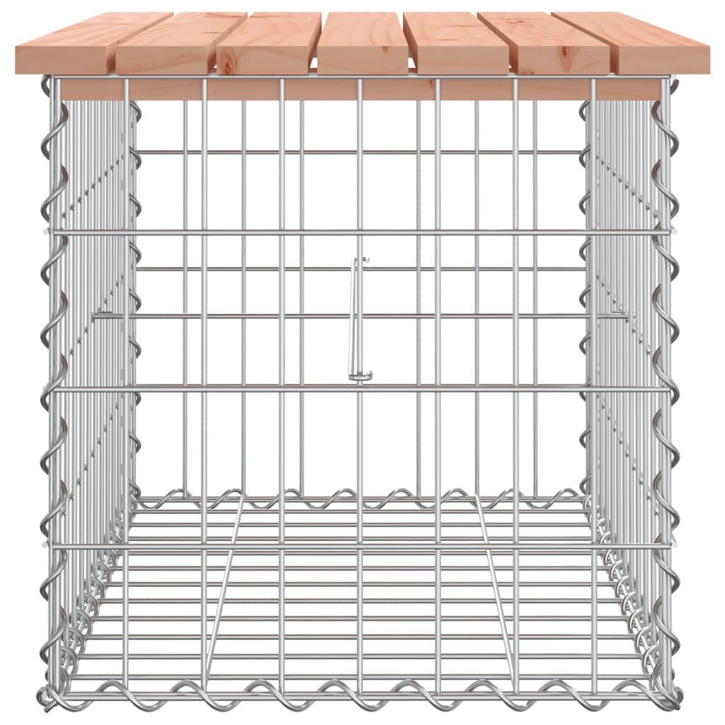 vidaXL Πάγκος Κήπου Συρματοκιβώτιο 63 x 44 x 42 εκ. Μασίφ Ψευδοτσούγκα