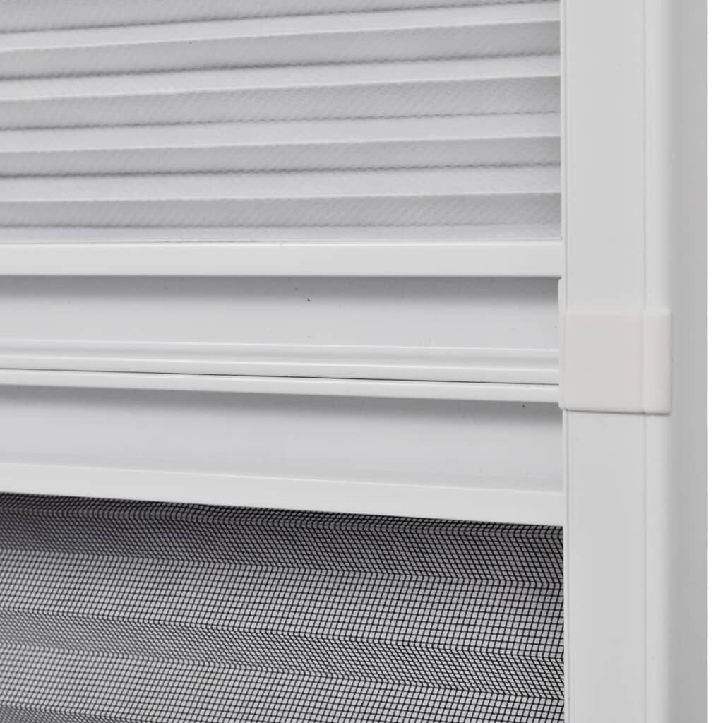 vidaXL Σήτα Παραθύρου Πλισέ με Σκίαστρο 80 x 100 εκ. Αλουμινίου