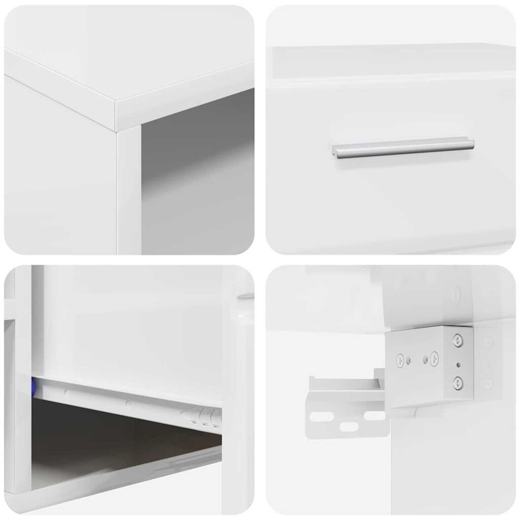 vidaXL Ντουλάπι TV με συρτάρι Γκρι σκυροδέματος 150 x 39 x 30 εκ