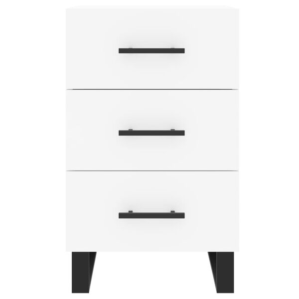 vidaXL Κομοδίνο Λευκό 40 x 40 x 66 εκ. από Επεξεργασμένο Ξύλο