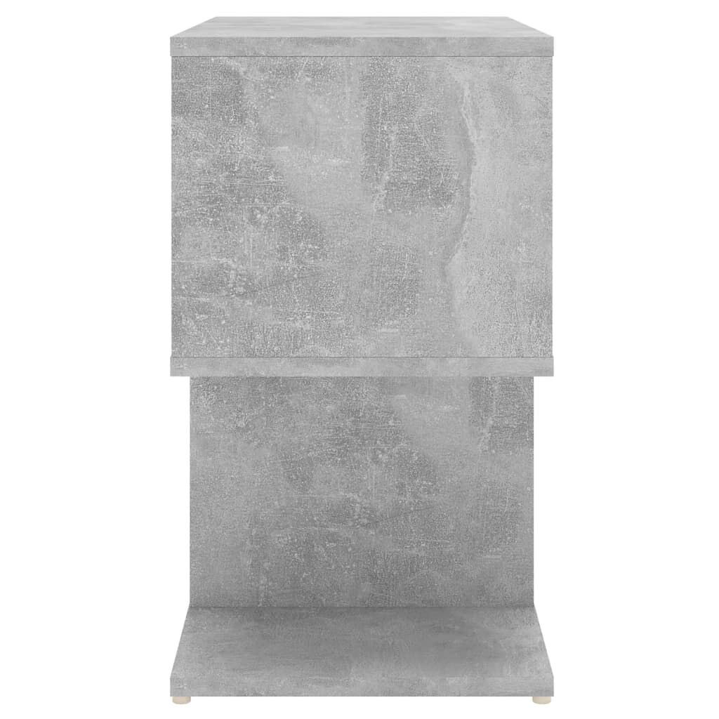 vidaXL Κομοδίνο Γκρι Σκυροδέματος 50 x 30 x 51,5 εκ. από Επεξ. Ξύλο
