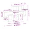vidaXL Ράφι Τοίχου Σχήμα Αυτοκιν. Sonoma Δρυς 82x15x51 εκ. Επεξ. Ξύλο