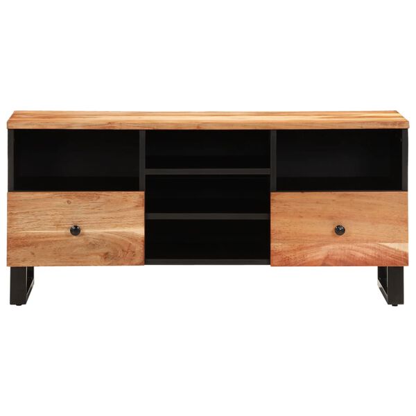 vidaXL Έπιπλο Τηλεόρασης 100x33x46 εκ. Μασίφ Ξύλο Ακακίας & Επεξ. Ξύλο