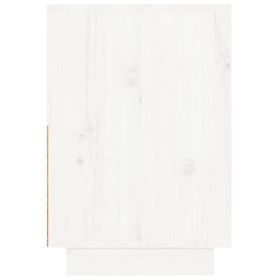 vidaXL Κομοδίνα 2 τεμ. Λευκά 60 x 34 x 51 εκ. από Μασίφ Ξύλο Πεύκου