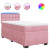 vidaXL &Kappa;&rho;&epsilon;&beta;ά&tau;&iota; Boxspring &mu;&epsilon; &Sigma;&tau;&rho;ώ&mu;&alpha; &Rho;&omicron;&zeta; 90x190 &epsilon;&kappa;. &Beta;&epsilon;&lambda;&omicron;ύ&delta;&iota;&nu;&omicron;