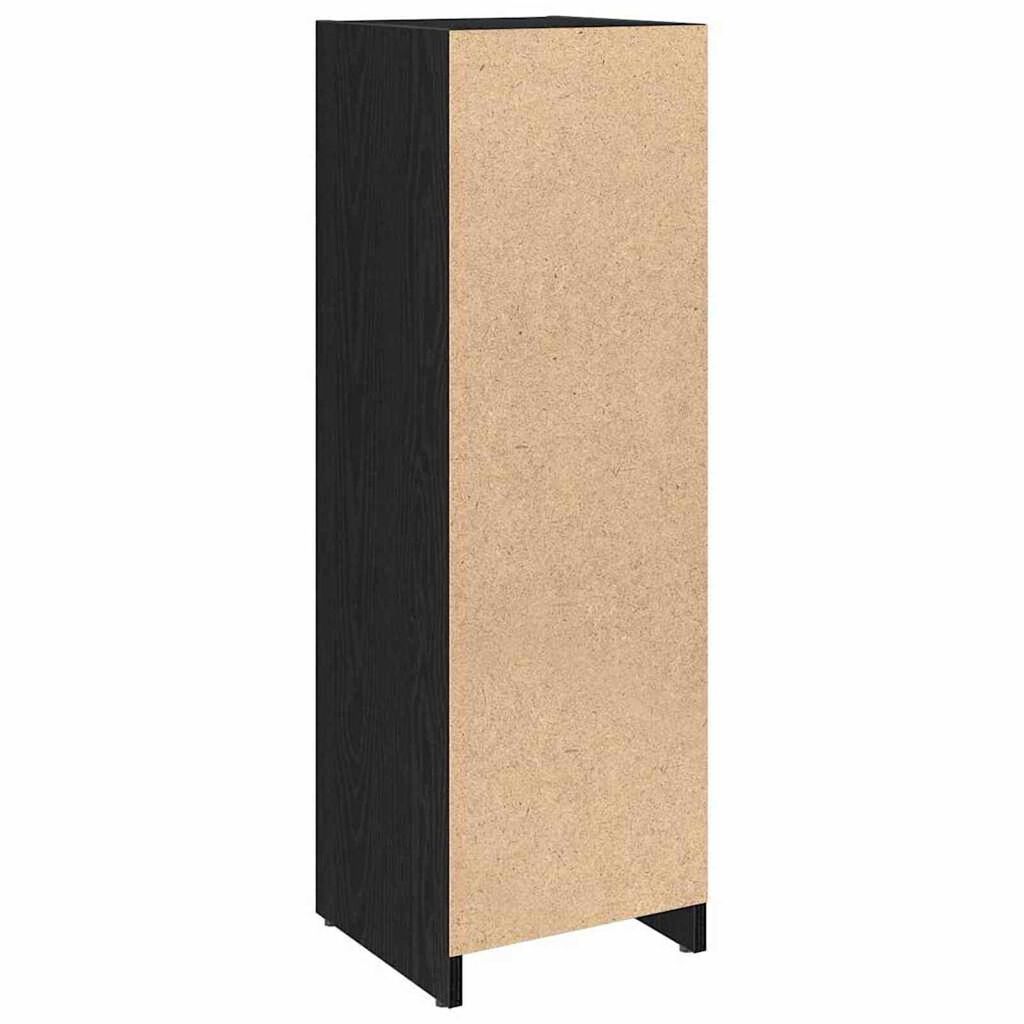 vidaXL Ντουλάπι Μπάνιου Μαύρη Οξυά 30 x 30 x 95 cm Επεξεργασμένο ξύλο