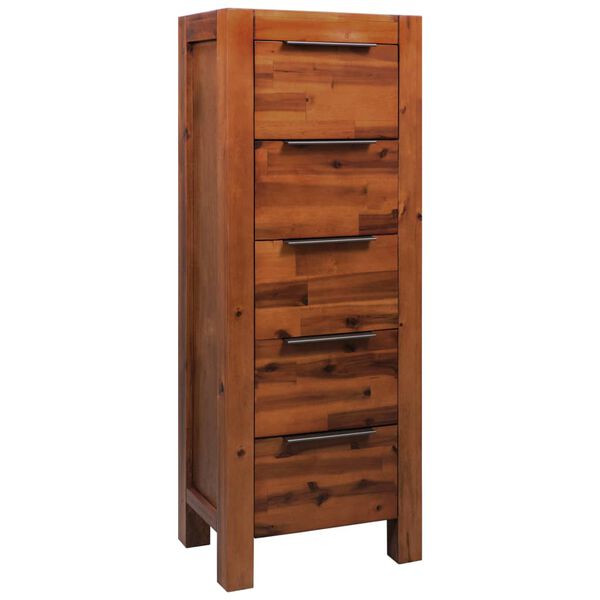 vidaXL Συρταριέρα 45 x 32 x 115 εκ. από Μασίφ Ξύλο Ακακίας
