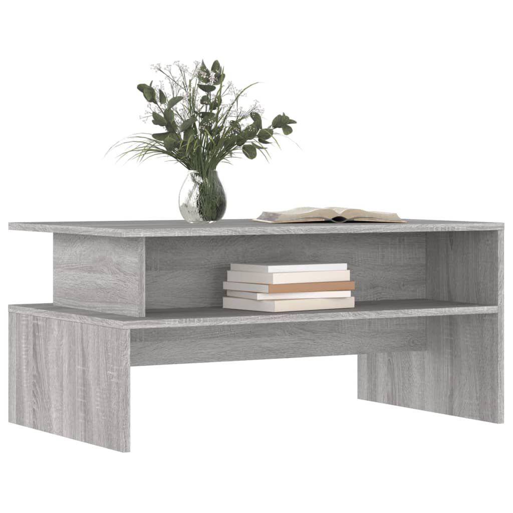 vidaXL Τραπεζάκι Σαλονιού Γκρι Sonoma 90x55x42,5 εκ Επεξεργασμένο Ξύλο