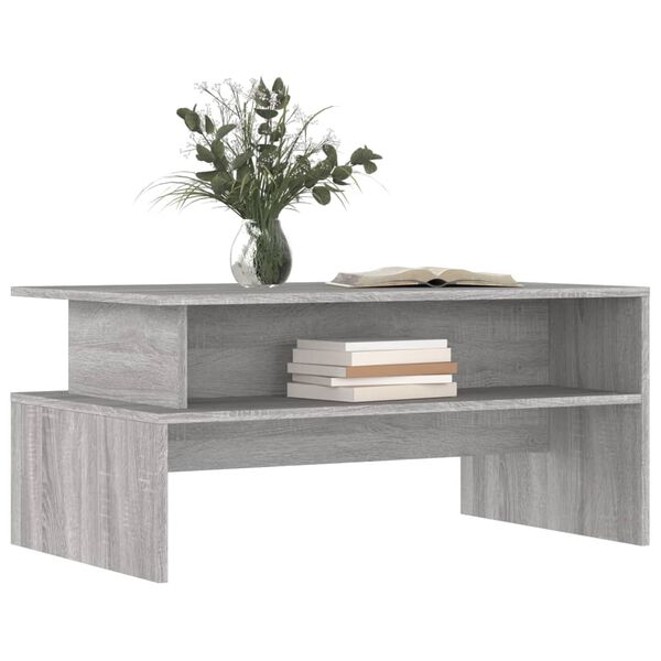 vidaXL Τραπεζάκι Σαλονιού Γκρι Sonoma 90x55x42,5 εκ Επεξεργασμένο Ξύλο