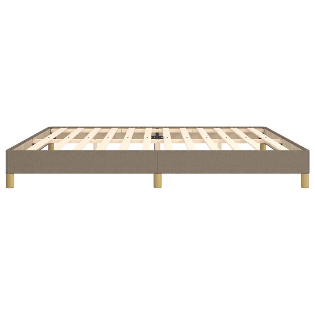 vidaXL Σκελετός Κρεβατιού Χωρίς Στρώμα Taupe 200x200 εκ.Υφασμάτινο