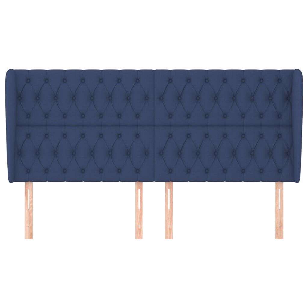 vidaXL Κεφαλάρι με Πτερύγια Μπλε 183x23x118/128 εκ. Υφασμάτινο