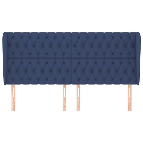 vidaXL Κεφαλάρι με Πτερύγια Μπλε 183x23x118/128 εκ. Υφασμάτινο