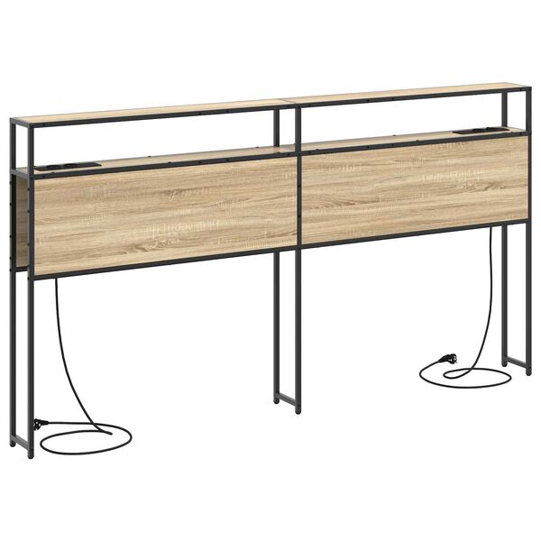 vidaXL Κεφαλάρι Αποθήκης Sonoma Oak 180 εκ. Επεξεργασμένο ξύλο