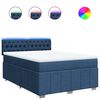 vidaXL &Kappa;&rho;&epsilon;&beta;ά&tau;&iota; Boxspring &mu;&epsilon; &Sigma;&tau;&rho;ώ&mu;&alpha; &Mu;&pi;&lambda;&epsilon; 140x190 &epsilon;&kappa;. &Upsilon;&phi;&alpha;&sigma;&mu;ά&tau;&iota;&nu;&omicron;